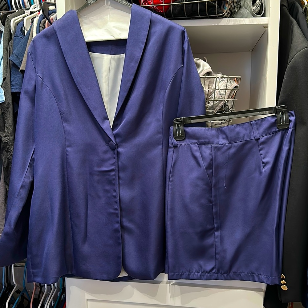 Royal Blue shorts/jacket matching set
